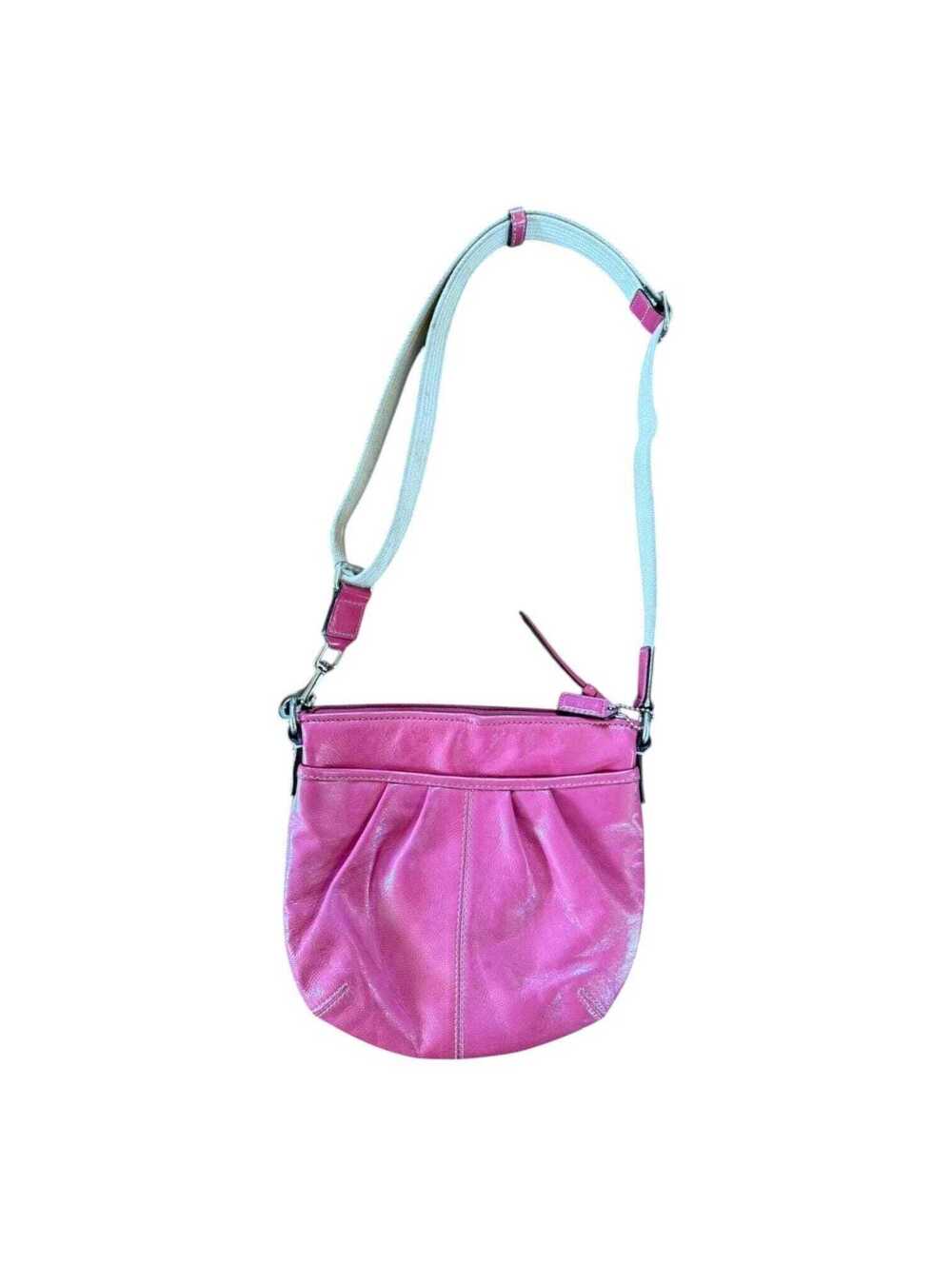 Vintage Coach Pink Leather Crossbody Bag | Y2K Mini Purse
